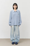 Soft Waffled Collar Top
