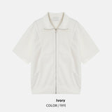 Cozy Rivet Half Zip Up
