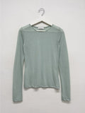 [1+1] Tencel See-Through Layered T-Shirt