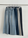101 Back Pocket Wide Denim Pants