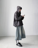 Lumos Pintuck Bermuda Denim