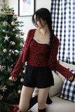 Fluffy lace fur shorts