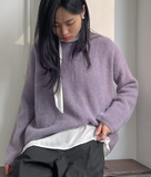 Angora Cuffs Overfit Knit