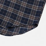 Connie Wrinkle Check Half Shirt