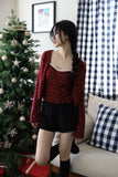 Fluffy lace fur shorts