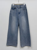 101 Back Pocket Wide Denim Pants