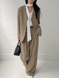 Taize No-Collar Loose Fit Jacket