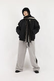 Circle slit brushed pants