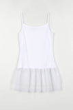 Dot Chiffon Tiered Sleeveless