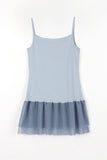 Dot Chiffon Tiered Sleeveless