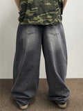 Cat Washed Balloon Banding Denim
