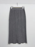 Sketch Ribbed Knit Long Skirt