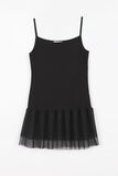 Dot Chiffon Tiered Sleeveless