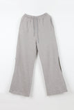 Circle slit brushed pants