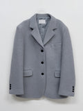 [wool57%] Aden Alpaca Wool Single Jacket