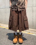 Nylon Big Cargo Bermuda Pants