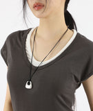 Shell drop adjustable necklace
