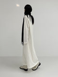 Crease Padded Maxi One Piece