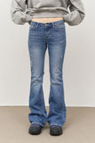 (W) Stitch Low-rise Bootscut Denim