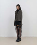 Tassel Collar Knit Cardigan