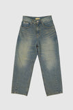 Sylva dart washed denim pants