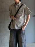 Vintage Patch Reverse Denim Shirt