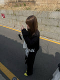 RIBBON SHIRRING BLOUSE