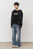 Tank Fading Waffled Zip Hoodie
