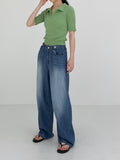 [summer] Pave Bijou Long Wide Denim
