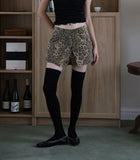 Leopard wrap shorts