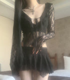 Ener Lace Frill Cardigan