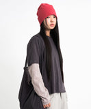 Slub crop layered tee