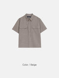 Syd Cropped Check Shirt