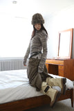 Dirk color matching long skirt