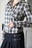 Hazel Check Crop Shirt