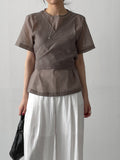 Gored Drop Layered Necklace