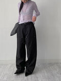 Velvet See-Through Mock Neck Polar Fleece T-Shirt
