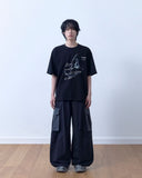 Patch Nylon Curved Pants