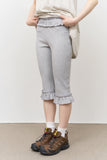 (W) Hearts Frill Leggings Pants
