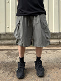 Nylon Cargo Bermuda Pants