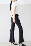 Loose Pocket Layered Pants