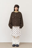 Node Collar Suede Jacket