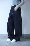 Non-fade line denim pants
