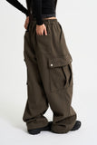 Double stitch cargo banding pants