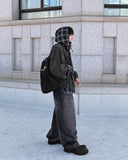 Border pocket balloon jeans