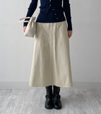 Johnny Cotton Flare Long Skirt