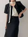 Lara Tweed Short Sleeve Jacket