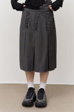 (W) Tes Pintuck Pleats Skirt