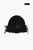 Islet ribbon net beanie