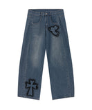 ANGEL Wide Curved Jeans